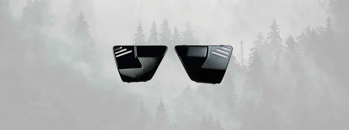 Collection de caches pour moto sur Blackpines.fr