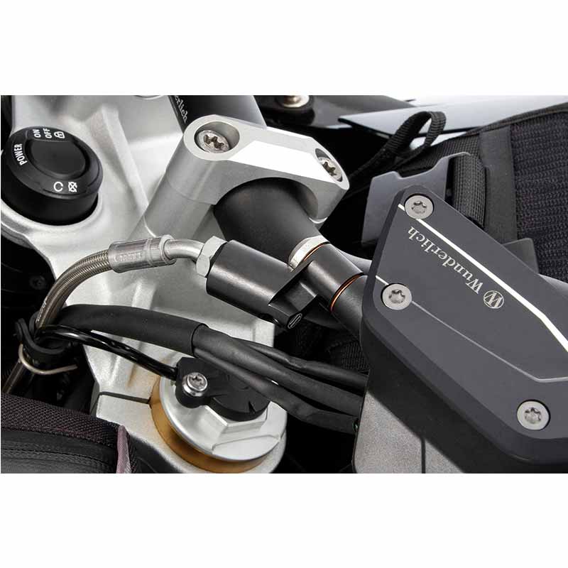 Adaptateur prolongation durites frein et embrayage moto BMW Wunderlich. Blackpines.fr