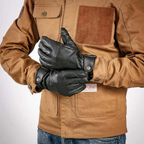 Gants moto hiver homme Age of Glory Carpenter noir.