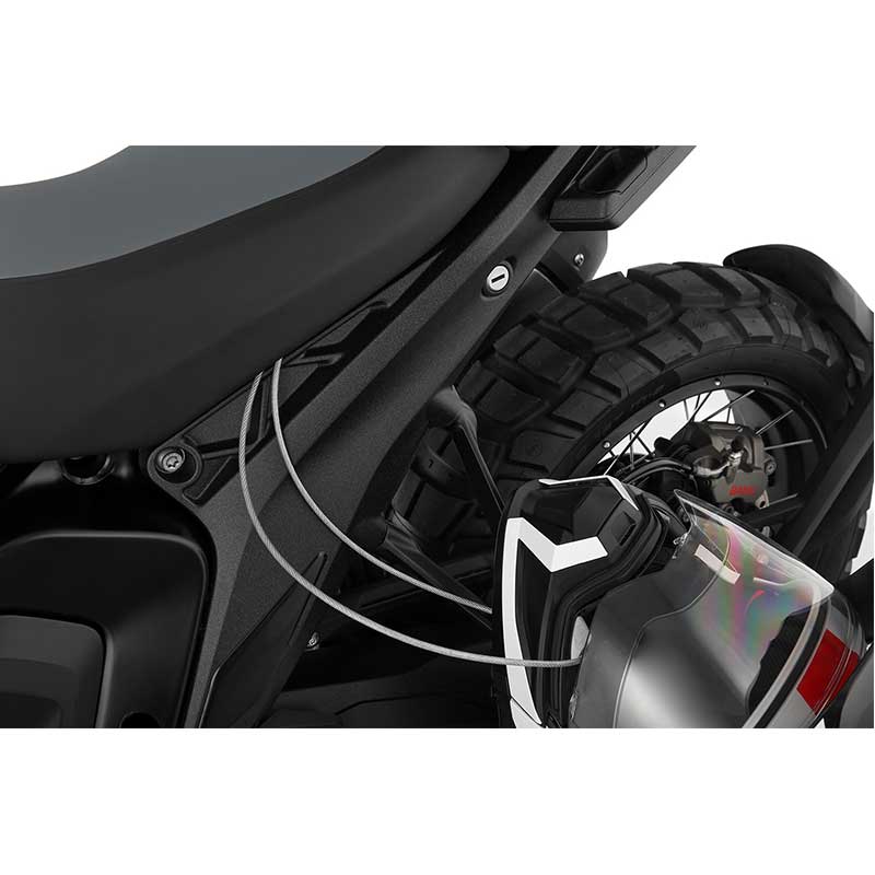 Antivol casque moto Wunderlich Helm-Lock pour BMW R1300GS. Blackpines.fr