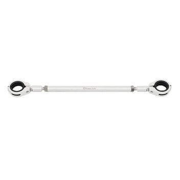 Barre centrale de guidon moto Wunderlich 250mm argent. Blackpines.fr