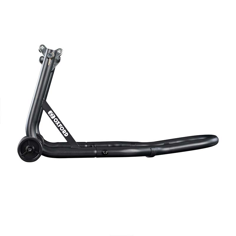 Bequille atelier moto roue avant Oxford OX287. Blackpines.fr