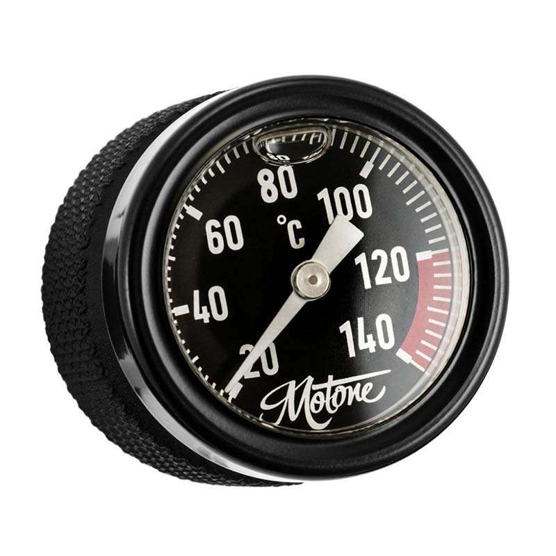 Bouchon d'huile Triumph avec capteur temperature Celcius Motone Customs. Blackpines.fr