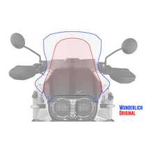 Bulle transparente Wunderlich Marathon pour Ducati DesertX Rally. Blackpines.fr