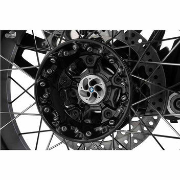 cache moyeu Tornado argent Wunderlich pour moto BMW. Blackpines.fr