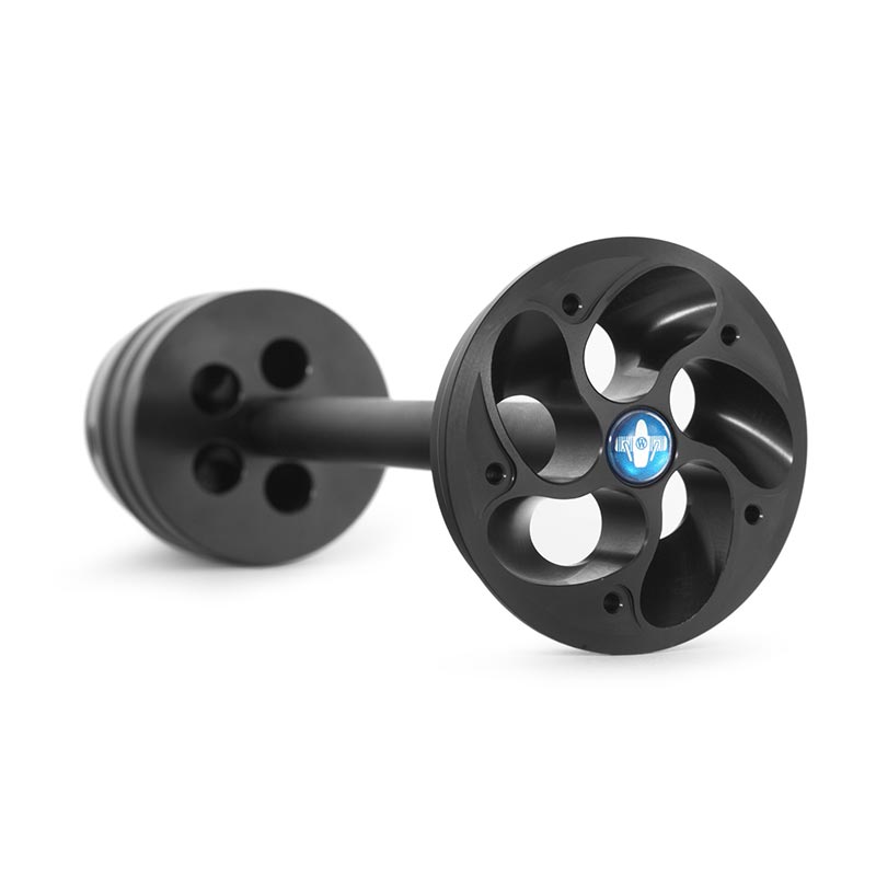 Protege cardan Doubleshock et cache moyeu Tornado noir Wunderlich pour moto BMW. Blackpines.fr