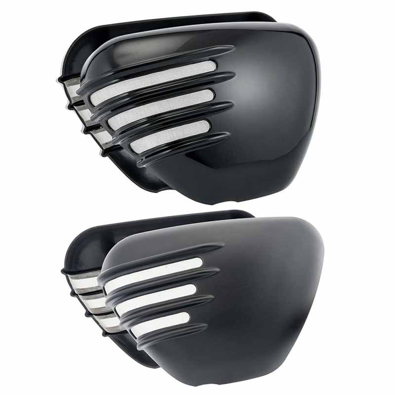 Caches lateraux moto Motone Customs pour Triumph. Blackpines.fr