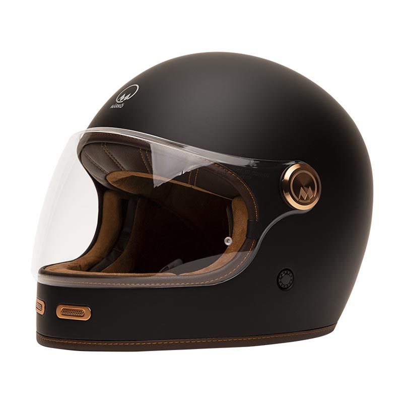 Casque moto integral Full Moon 2 noir mat de Marko Helmets. Blackpines.fr