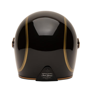 Casque moto integral Full Moon 2 noir et or de Marko Helmets. Blackpines.fr