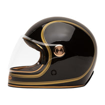 Casque moto integral Full Moon 2 noir et or de Marko Helmets. Blackpines.fr