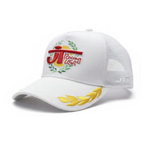 Casquette JT RACING USA VICTORY blanche.