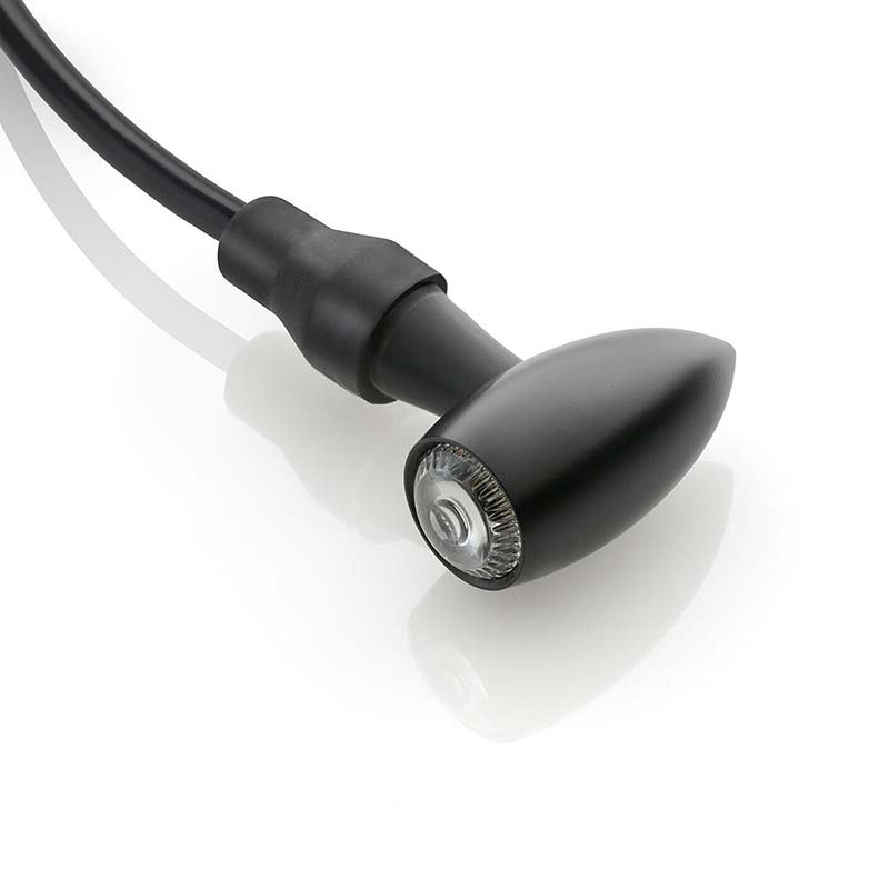 Clignotant LED SMD CLUB L Rizoma noir FR151B. Blackpines.fr