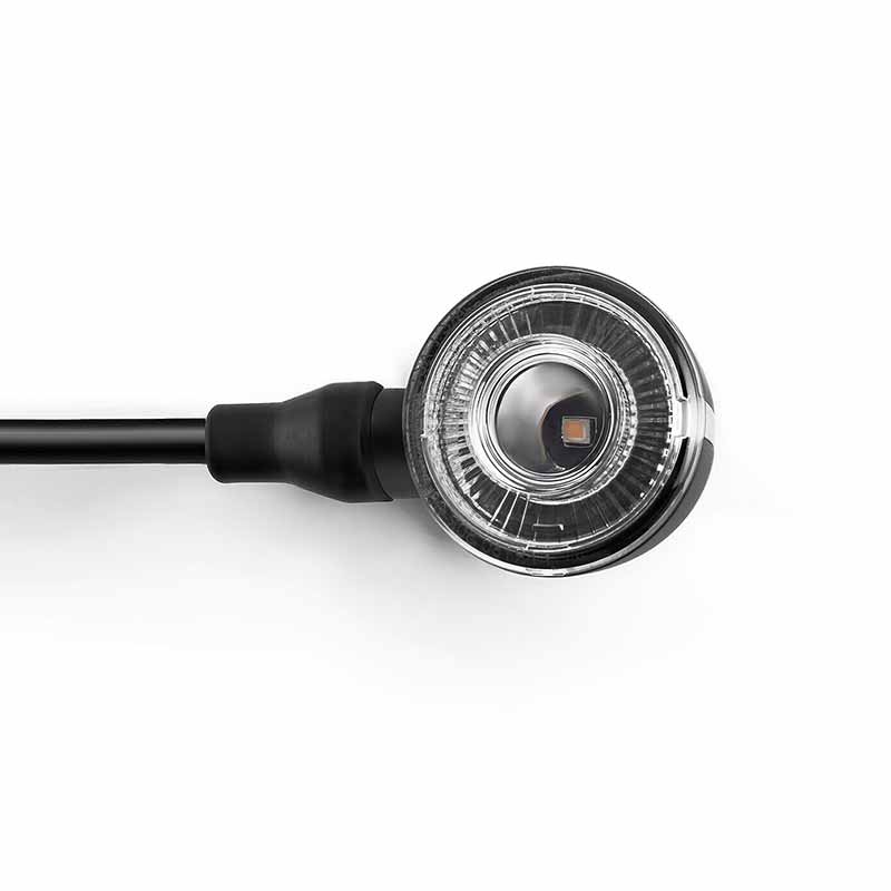 Clignotant moto IRIDE L FR161B Black Rizoma. Blackpines.fr