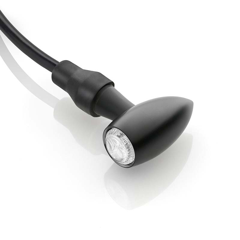 Clignotant LED SMD CLUB L Rizoma noir FR151B. Blackpines.fr