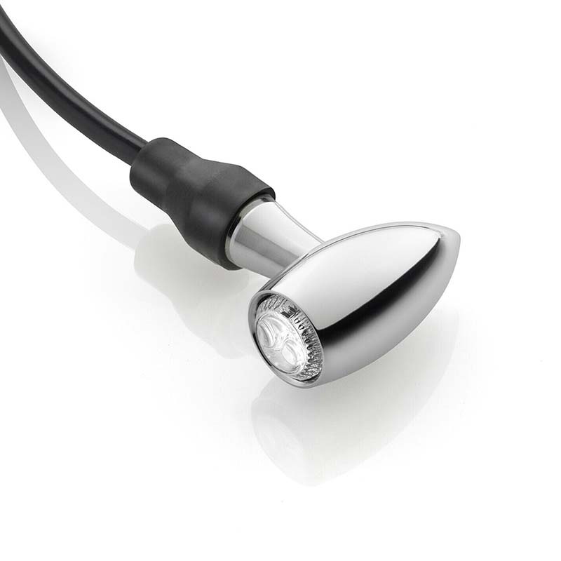 Clignotant LED SMD CLUB L Rizoma chrome FR151CH. Blackpines.fr