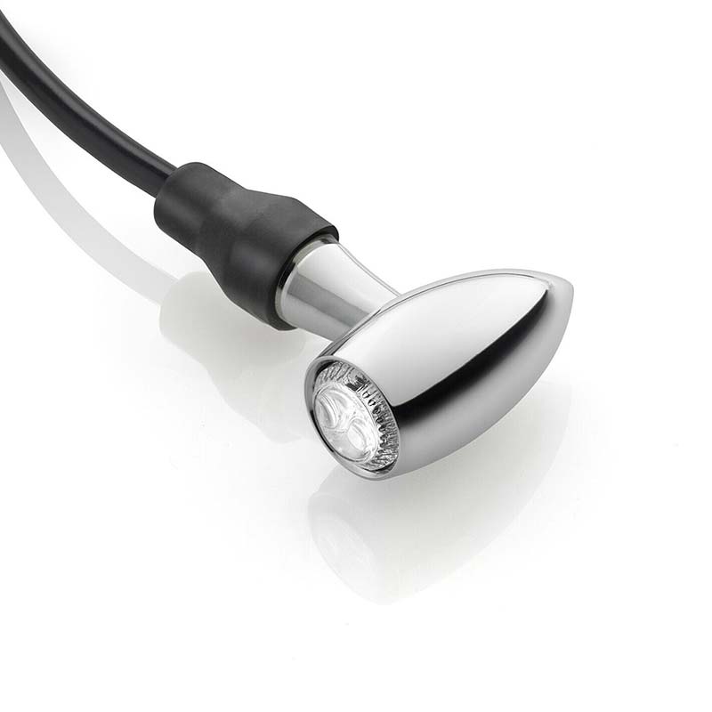 Clignotant LED SMD CLUB L Rizoma chrome FR151CH. Blackpines.fr