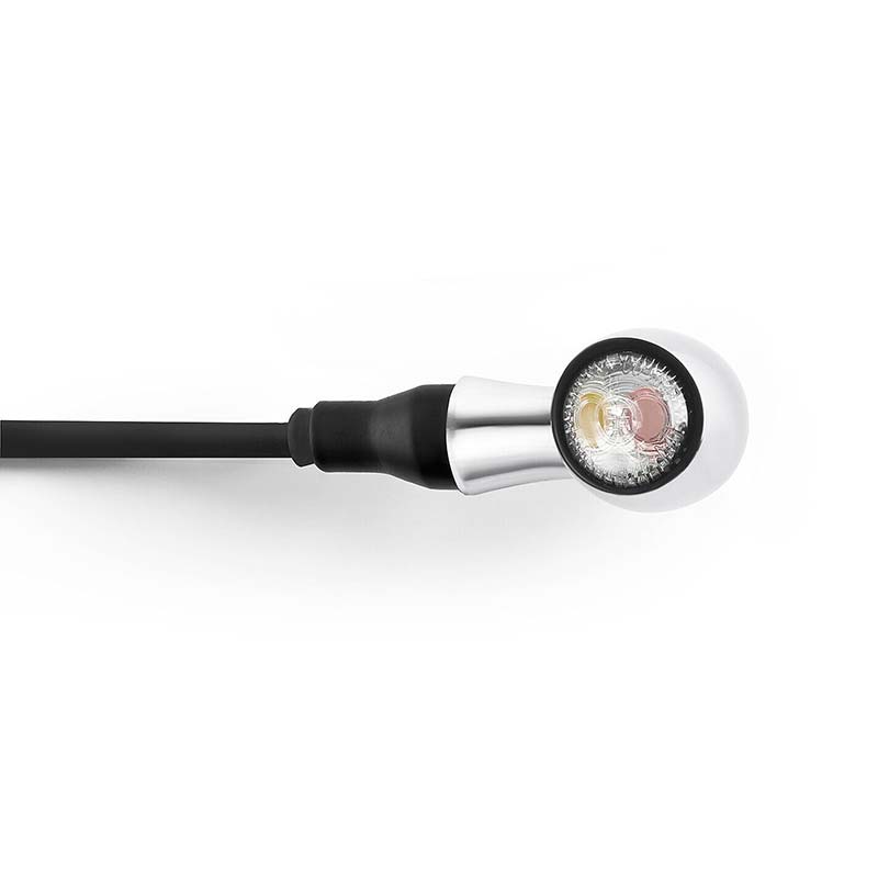Clignotant moto CLUB S Rrizoma chrome FR155CH. Blackpines.fr