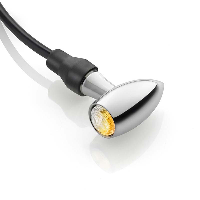 Clignotant LED SMD CLUB L Rizoma chrome FR151CH. Blackpines.fr