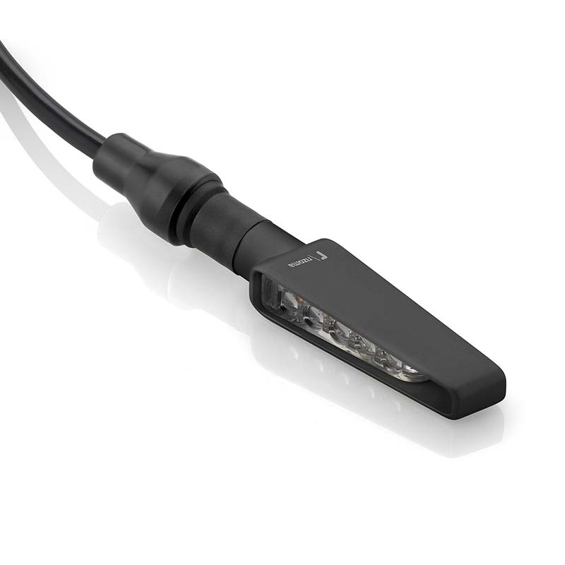 Clignotant moto Vision noir Rizoma. Blackpines.fr