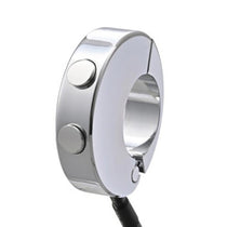 Commodo chrome 2 boutons Daytona pour compteurs Velona. Blackpines.fr