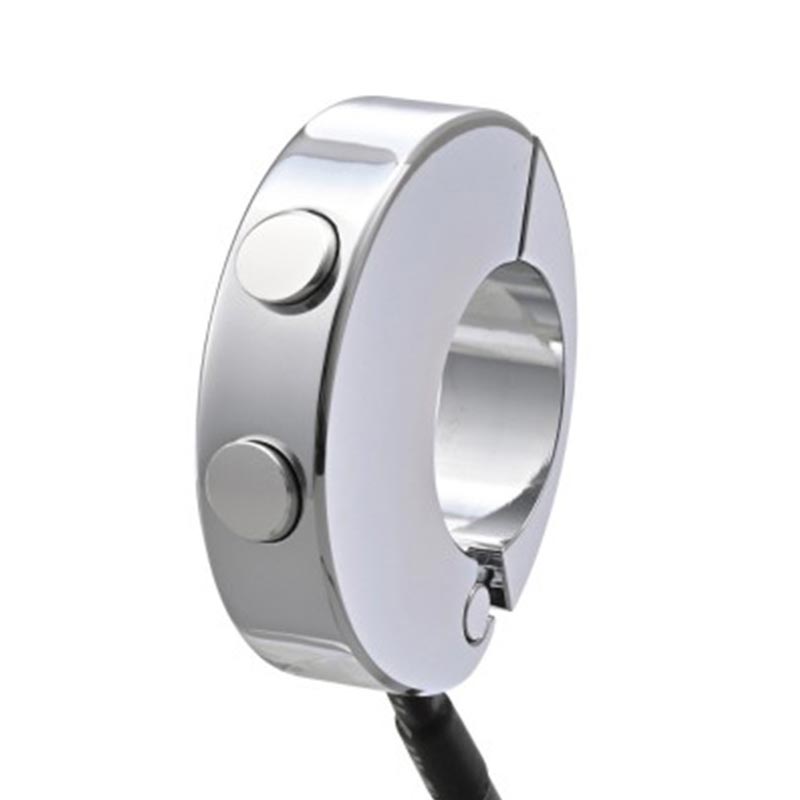 Commodo chrome 2 boutons Daytona pour compteurs Velona. Blackpines.fr