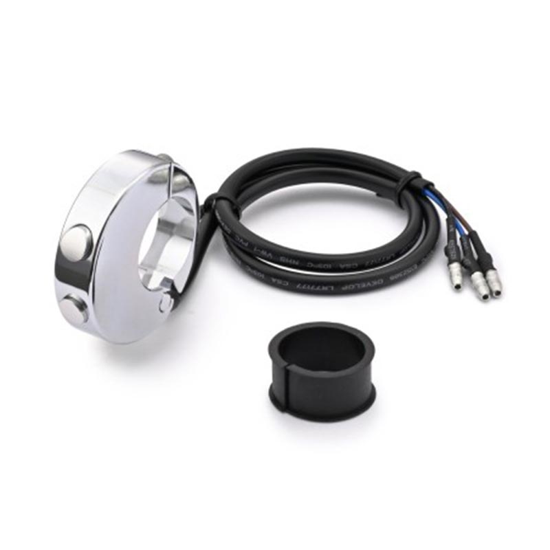 Commodo chrome 2 boutons Daytona pour compteurs Velona. Blackpines.fr