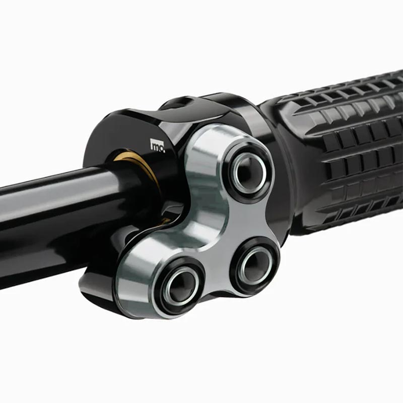 Commodo moto argent mo.switch basic LED Motogadget trois boutons.