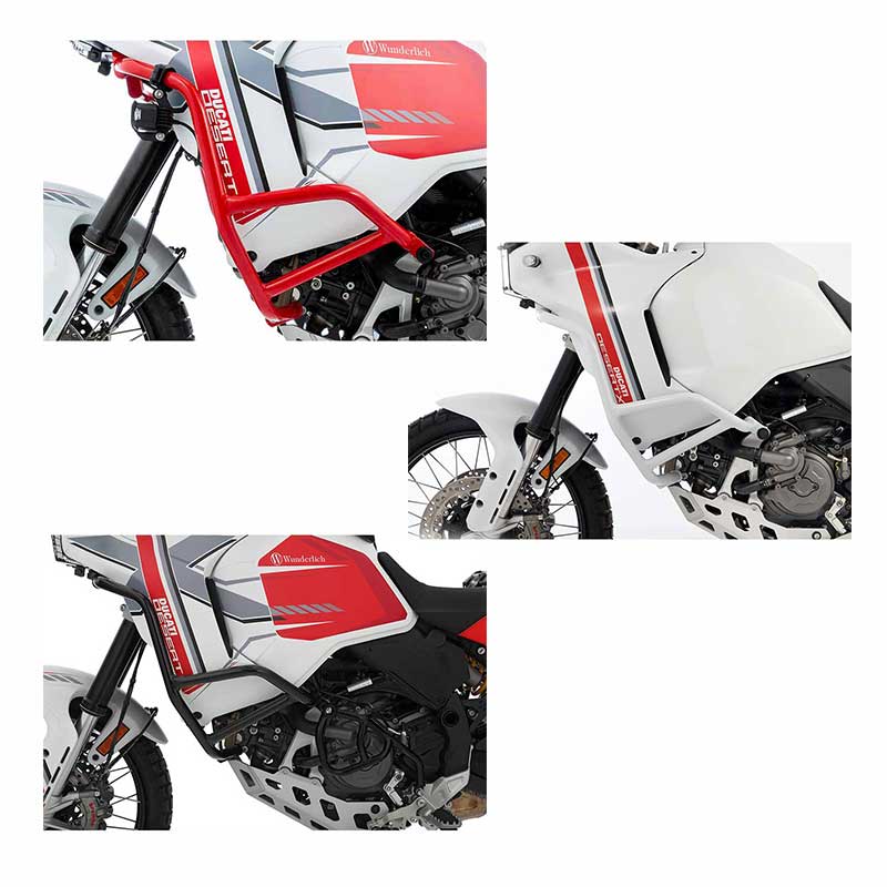 Crash bar Wunderlich pour Ducati DesertX Offroad. Blackpines.fr