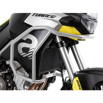 Crash bar argent Hepco & Becker pour réservoir d'Aprilia Tuareg 660 2022-2024.