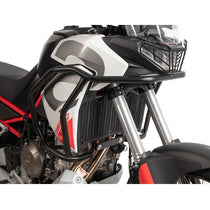 Crash bar noir Hepco & Becker pour réservoir Aprilia Tuareg 660.