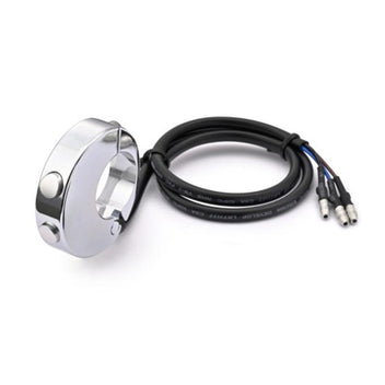 Commodo chrome 2 boutons Daytona pour compteurs Velona. Blackpines.fr