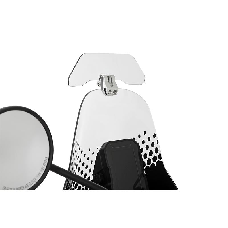 Deflecteur bulle moto Wunderlich Vario Ergo+ argent. Blackpines.fr