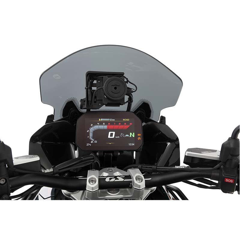 Deflecteur vent noir Wunderlich pour BMW R1300GS. Blackpines.fr
