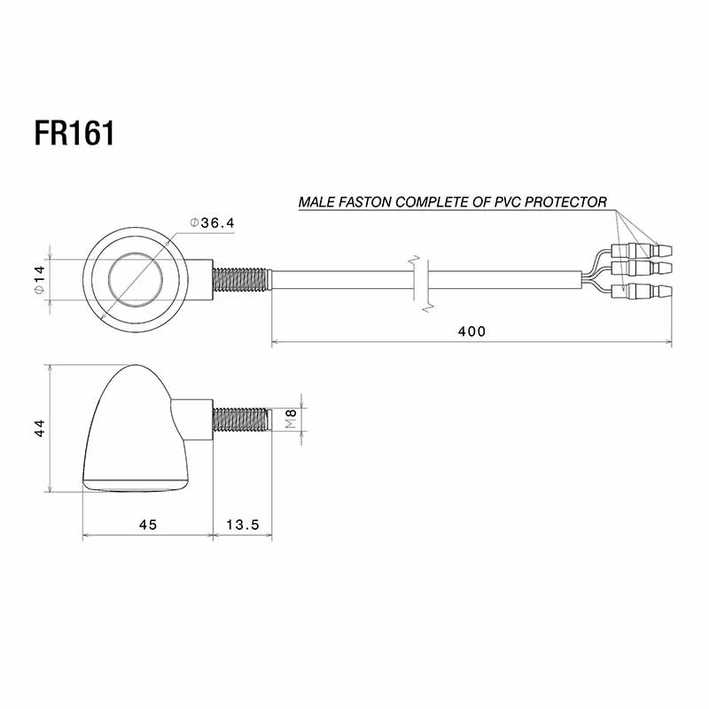 Clignotant LED SMD IRIDE L (clignotant/feu position position avant) | Rizoma - blackpines.fr