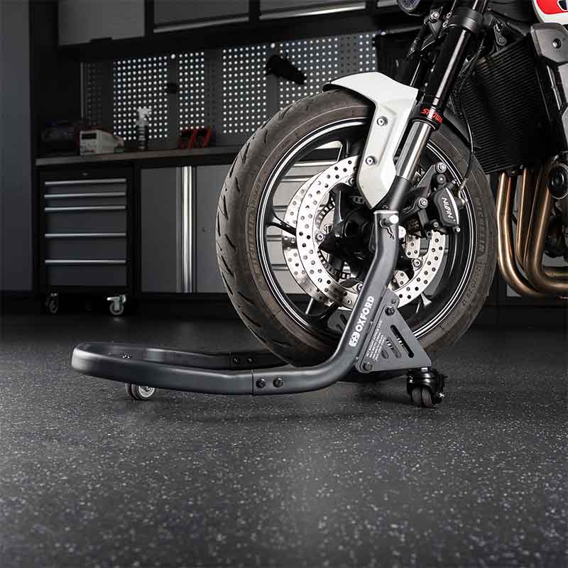 Bequille moto avant Dolly Stand Oxford Zero-G OX295. Blackpines.fr