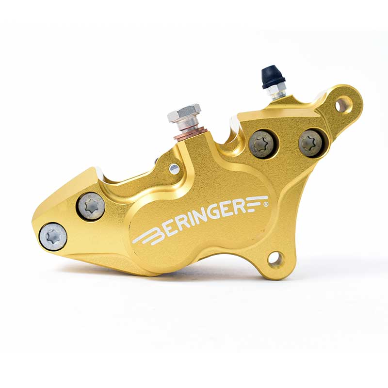 Etrier moto axial 4 pistons Beringer 4h02 or. Blackpines.fr