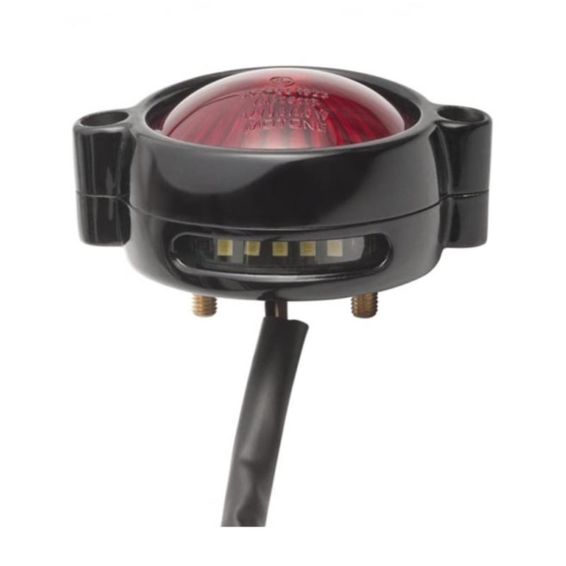 Feu arriere homologue noir Eldorado Motone. Blackpines.fr