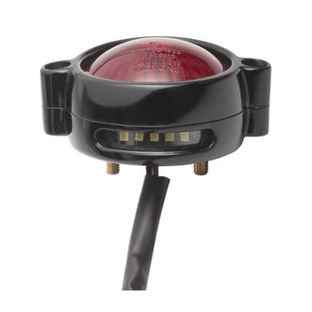 Feu arriere homologue noir Eldorado Motone. Blackpines.fr