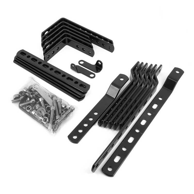 Fixations pour valises laterales moto ABS etanche X-PLOR KLS28N. Blackpines.fr