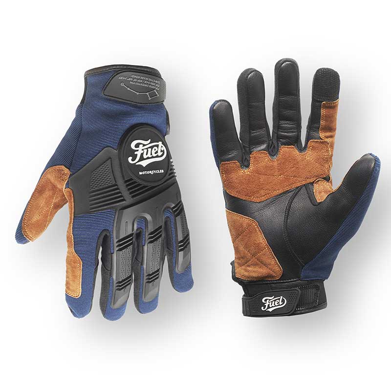 Gants moto Navy Astrail Fuel Motorcycles. Blackpines.fr
