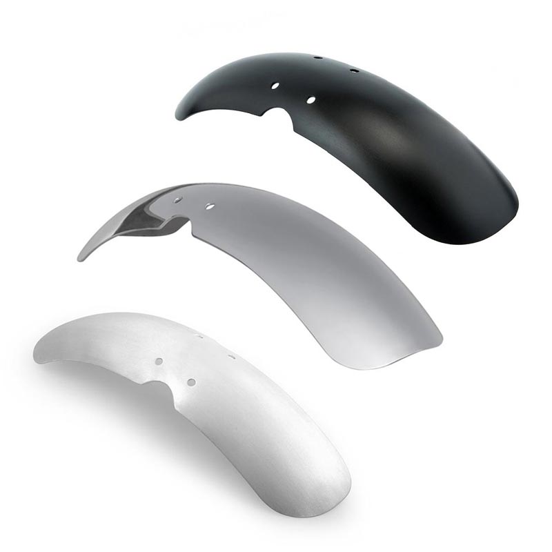 Garde-boue avant Motone Customs Raceblade pour roues a rayon Triumph. Blackpines.fr