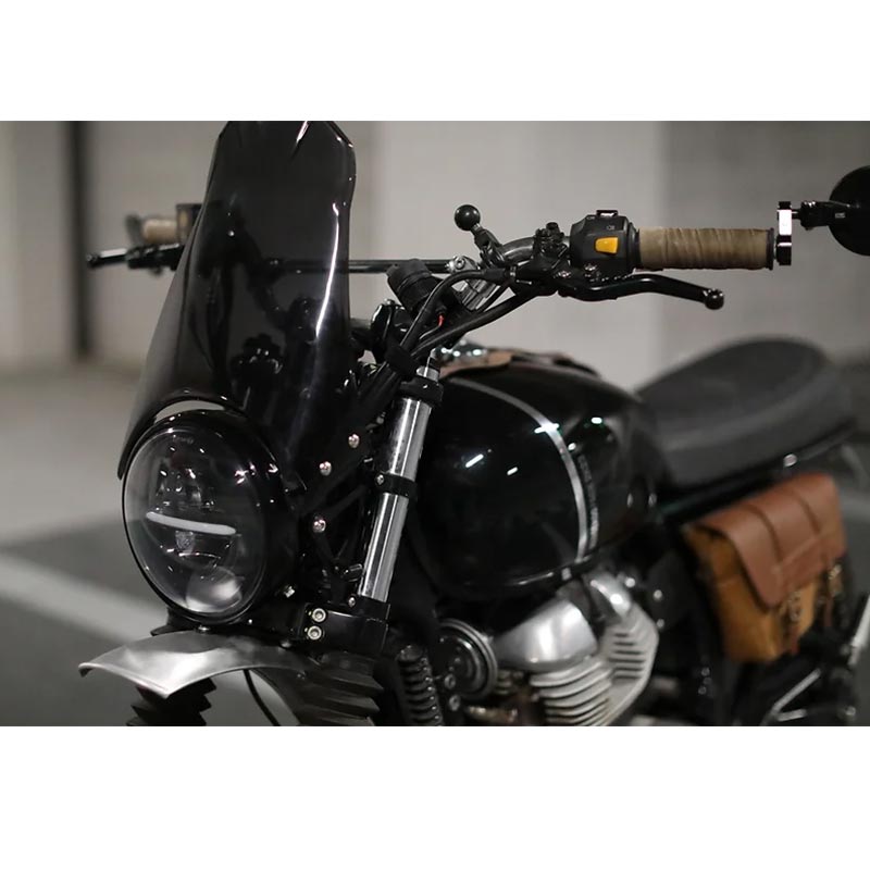 Garde-boue avant haut Scrambler Interceptor et GT650 Hedgehog. Blackpines.fr