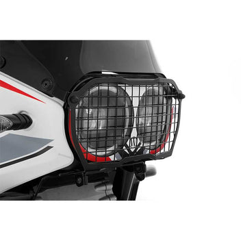 Grille de protection phare moto Wunderlich pour Ducati DesertX. Blackpines.fr