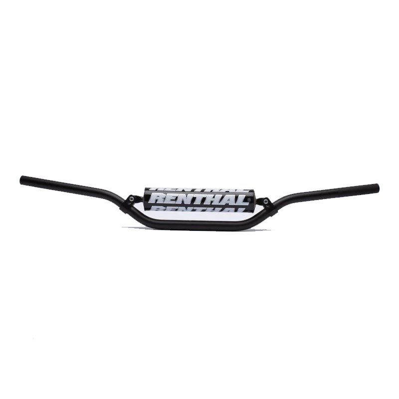 Guidon moto MX enduro Low noir Renthal. Blackpines.fr