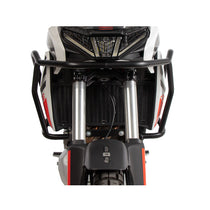 Crash bar noir Hepco & Becker pour réservoir Aprilia Tuareg 660.