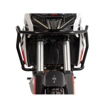 Crash bar noir Hepco & Becker pour réservoir Aprilia Tuareg 660.