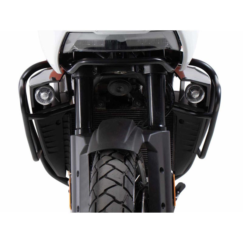 Crash bar moteur noir  Hepco & Becker pour Harley-Davidson Pan America 1250/ST.