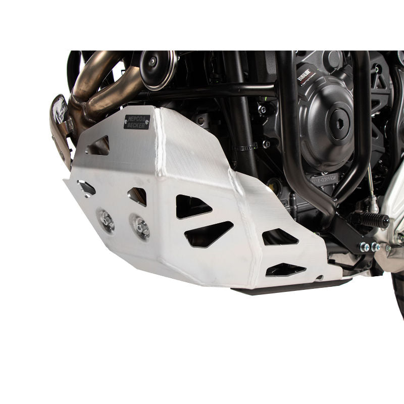 Sabot moteur argent Hepco & Becker pour Yamaha Ténéré 700.