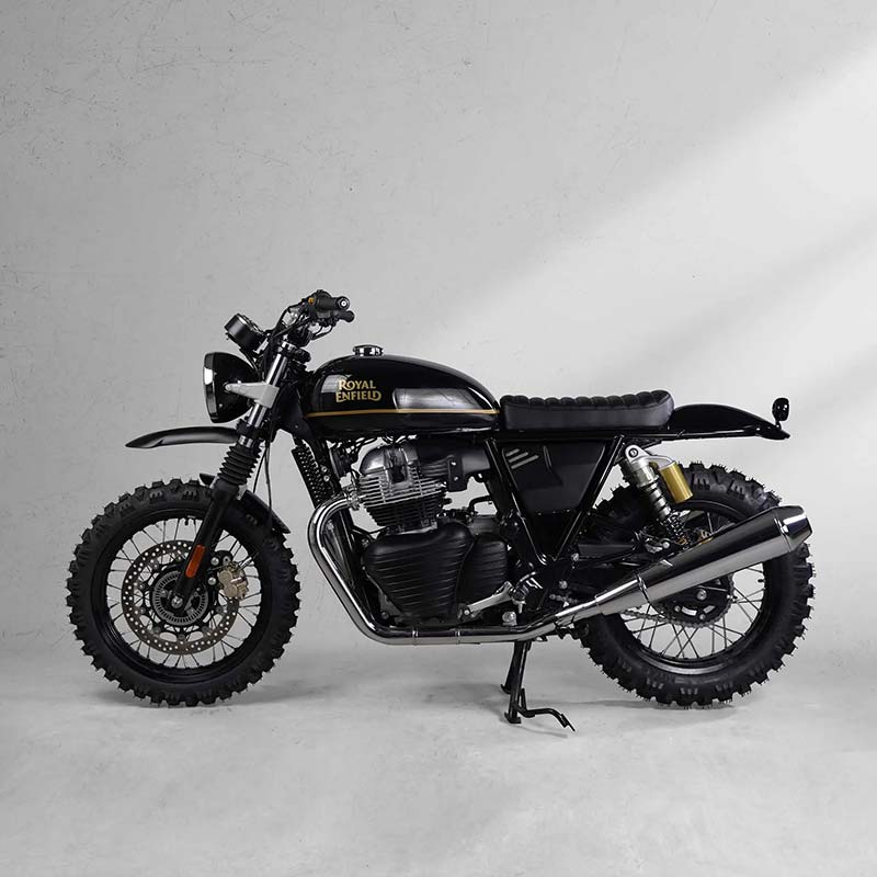 Kit Desert Scrambler noir Bonvent Motorbikes pour Royal Enfield 650. Blackpines.fr