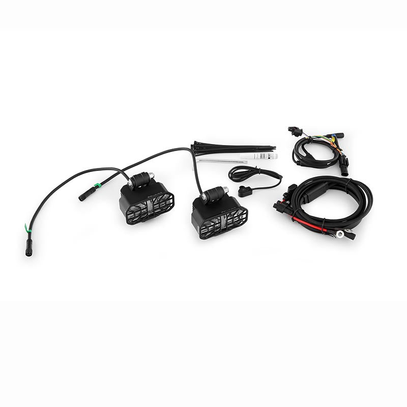 Kit de feux additionnels Wunderlich Microflooter 3.0 pour BMW R1250GS. Blackpines.fr